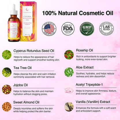 Cyperus Rotundus Oil for Hair Removal